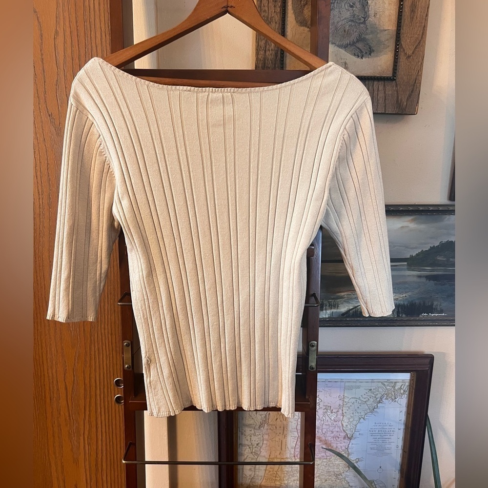 TEENFLO SILK BLEND KNIT TOP SIZE SMALL/PETITE - Picture 2 of 3
